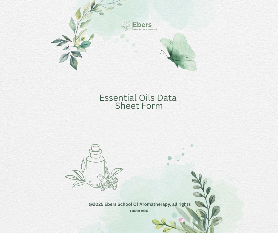 Essential oils Data Sheet